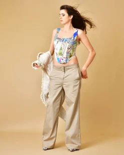 La Piscine Paris Top corset à imprimé à baroque Miaou*Femme Tops