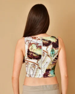 La Piscine Paris Top corset à imprimé à baroque Miaou*Femme Tops