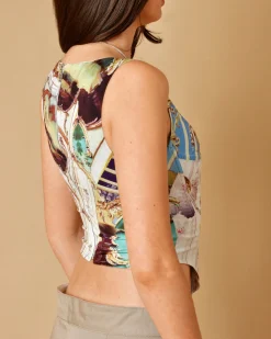 La Piscine Paris Top corset à imprimé à baroque Miaou*Femme Tops