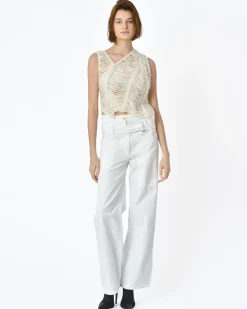 La Piscine Paris Top court débardeur Crochet et fil Isabel Benenato*Femme Tops
