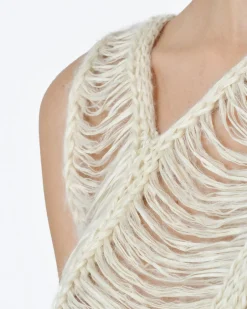 La Piscine Paris Top court débardeur Crochet et fil Isabel Benenato*Femme Tops