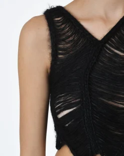 La Piscine Paris Top court débardeur Crochet et fil Isabel Benenato*Femme Tops