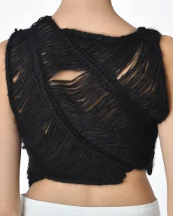 La Piscine Paris Top court débardeur Crochet et fil Isabel Benenato*Femme Tops