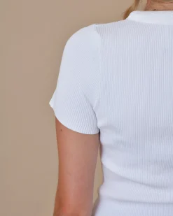 La Piscine Paris Top côtelé avec collier en chaîne dorée Edward Achour*Femme Tops