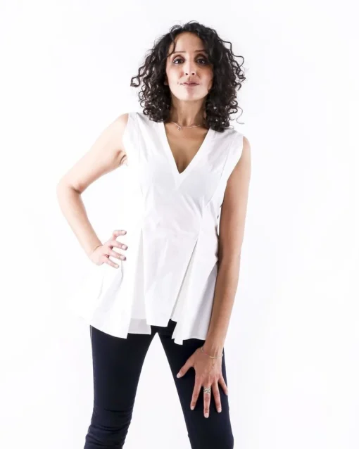 La Piscine Paris Top en coton à péplum Marni*Femme Tops