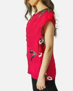 La Piscine Paris Top en crêpe à imprimé floral Marni*Femme Tops