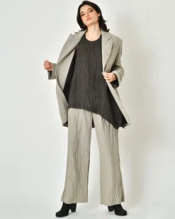 La Piscine Paris Top en lin effet froissé Nostra Santissima*Femme Tops