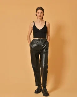 La Piscine Paris Top en maille raccourci à mini paillettes Lorena Antoniazzi*Femme Tops