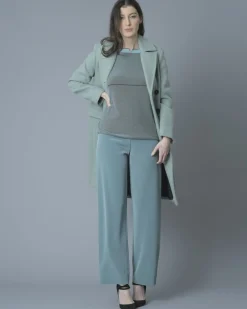 La Piscine Paris Top en maille stretch turquoise She's So*Femme Tops