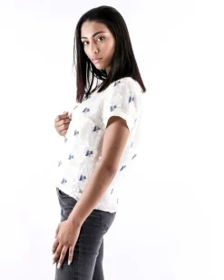 La Piscine Paris Top en mousseline brodé à sequins SVNTY*Femme Tops
