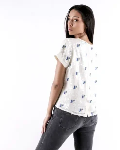 La Piscine Paris Top en mousseline brodé à sequins SVNTY*Femme Tops