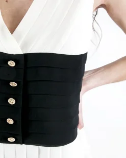 La Piscine Paris Top en mousseline drapé Edward Achour*Femme Tops