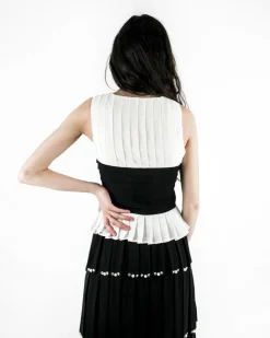 La Piscine Paris Top en mousseline drapé Edward Achour*Femme Tops