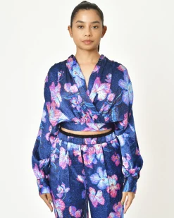 La Piscine Paris Top en soie fleurie Forte Forte*Femme Tops