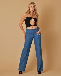 La Piscine Paris Top en tissu stretch à liens Aya Muse*Femme Tops