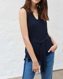 La Piscine Paris Top en viscose marine Chacok*Femme Tops