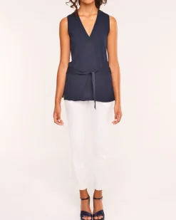 La Piscine Paris Top en viscose marine Chacok*Femme Tops