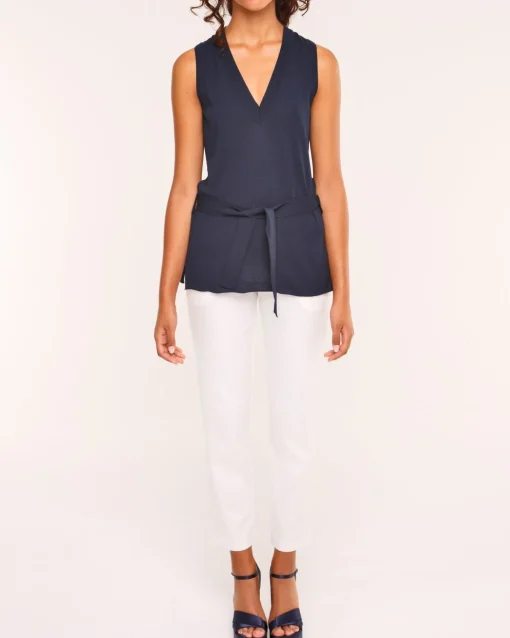 La Piscine Paris Top en viscose marine Chacok*Femme Tops