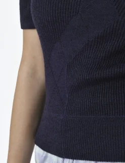 La Piscine Paris Top maille col bardot épaules dénudées Anteprima*Femme Tops