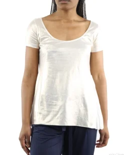 La Piscine Paris Top or effet lamé plissé au dos Jijil*Femme Tops