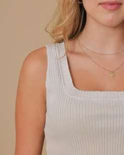 La Piscine Paris Top raccourci en coton côtelé Cotton Citizen*Femme Tops