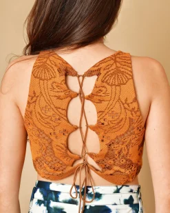 La Piscine Paris Top raccourci en dentelle Beatrice B*Femme Tops