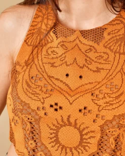 La Piscine Paris Top raccourci en dentelle Beatrice B*Femme Tops