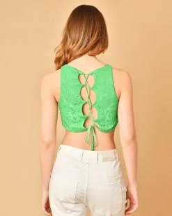 La Piscine Paris Top raccourci en dentelle Beatrice B*Femme Tops