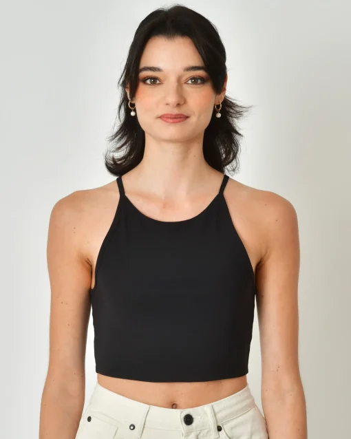 La Piscine Paris Top raccourci en stretch Sarah Pacini*Femme Tops
