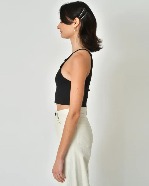 La Piscine Paris Top raccourci en stretch Sarah Pacini*Femme Tops