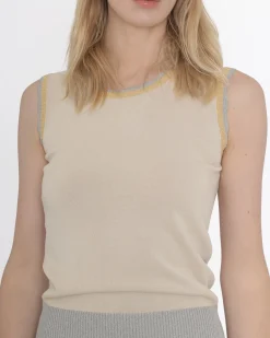 La Piscine Paris Top sans manches en maille Edward Achour*Femme Tops