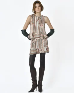 La Piscine Paris Top sans manches motif géométrique Maison Pere*Femme Tops