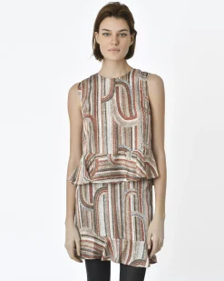 La Piscine Paris Top sans manches motif géométrique Maison Pere*Femme Tops