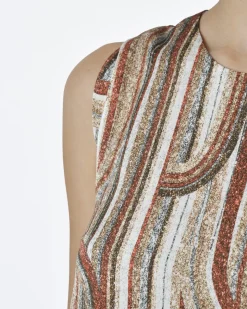 La Piscine Paris Top sans manches motif géométrique Maison Pere*Femme Tops
