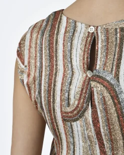 La Piscine Paris Top sans manches motif géométrique Maison Pere*Femme Tops