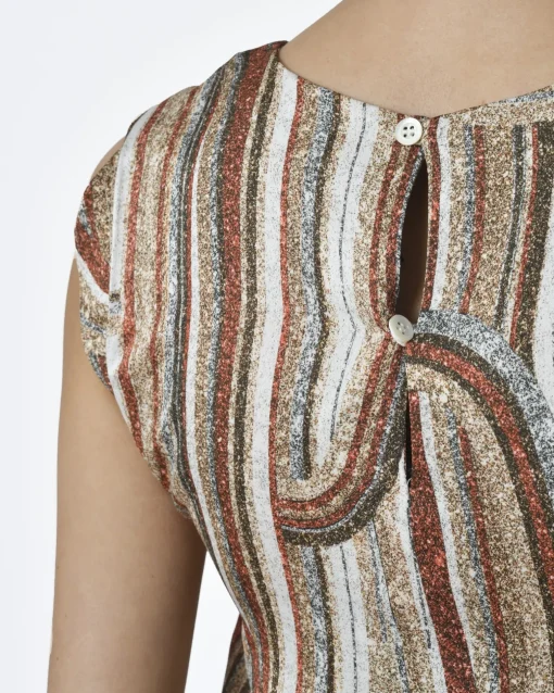 La Piscine Paris Top sans manches motif géométrique Maison Pere*Femme Tops