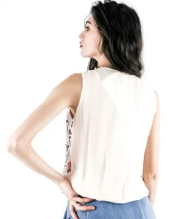La Piscine Paris Top smocké en mousseline brodé Nenette*Femme Tops