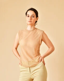 La Piscine Paris Top transparente sans manche Tela*Femme Tops