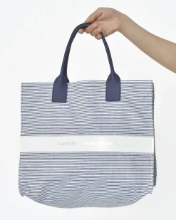 La Piscine Paris Tote bag fines rayures bleues Narciso Rodriguez*Femme Sacs