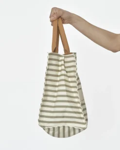 La Piscine Paris Tote bag fines rayures camel Narciso Rodriguez*Femme Sacs