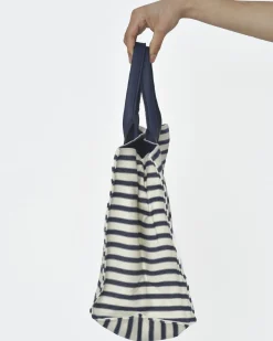 La Piscine Paris Tote bag larges rayures bleues marine et Narciso Rodriguez*Femme Sacs