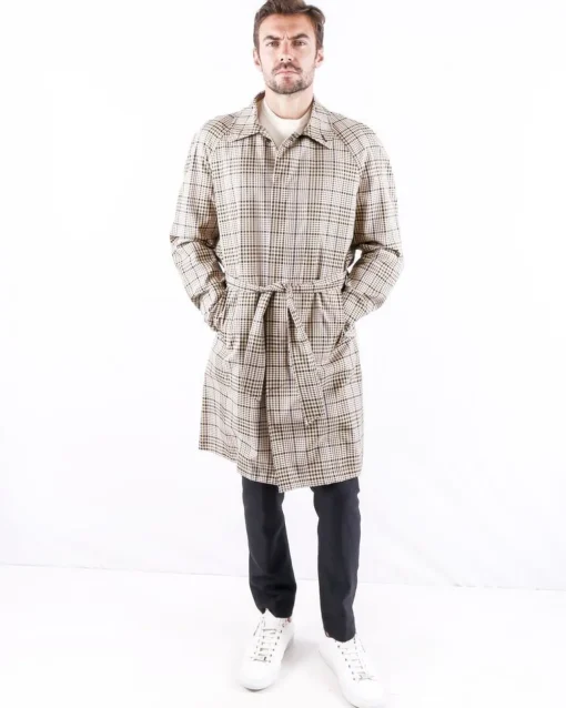 La Piscine Paris Trench coat à carreaux Palto*Homme Manteaux
