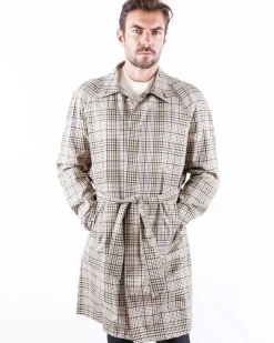 La Piscine Paris Trench coat à carreaux Palto*Homme Manteaux