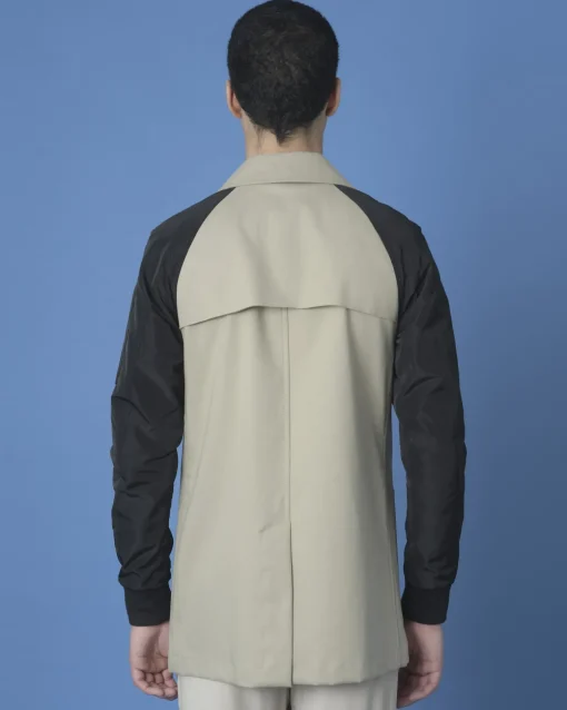 La Piscine Paris Trench coat bi matière Ly Adams*Homme Manteaux