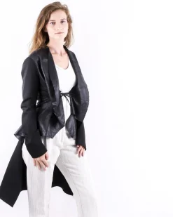 La Piscine Paris Trench coat déstructuré en cuir Sonia Speciale*Femme Blousons & Vestes