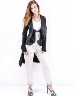 La Piscine Paris Trench coat déstructuré en cuir Sonia Speciale*Femme Blousons & Vestes