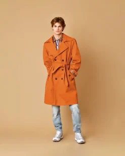 La Piscine Paris Trench coat en coton à ceinture Lords & Fools*Homme Manteaux