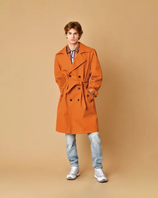 La Piscine Paris Trench coat en coton à ceinture Lords & Fools*Homme Manteaux