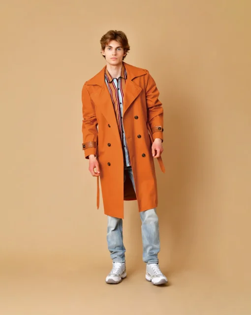 La Piscine Paris Trench coat en coton à ceinture Lords & Fools*Homme Manteaux