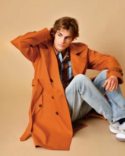 La Piscine Paris Trench coat en coton à ceinture Lords & Fools*Homme Manteaux